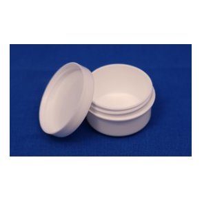Cremekrukke 5 ml  - hvid (10 stk i pose) 